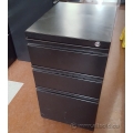 Meridian Black Mobile Letter 3 Drawer Box Box File Pedestal